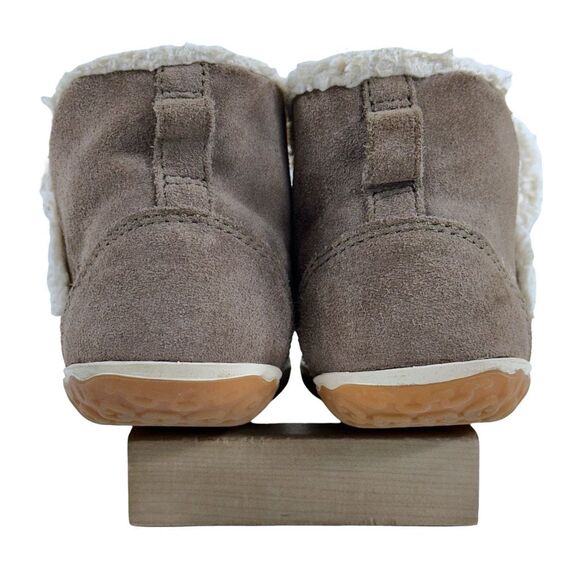 L.L. Bean Suede Leather Sherpa Lined Mountain Slipper Moccasin Ankle Boots Women - Picture 5 of 9